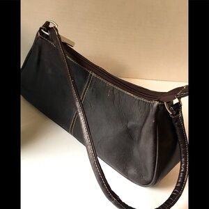 Leather Hand Bag | Brownie Dark Chocolate Bag | Source Unknown